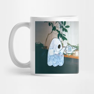 Ghost and It's Plant Friends Mug